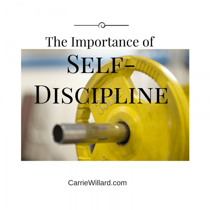 the importance of self-discipline for moms
