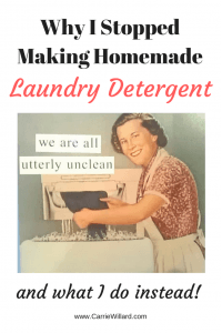 Homemade Laundry Detergent Doesn't Work