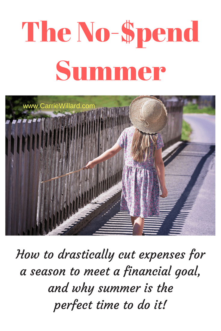 No Spend Challenge: how to drastically cut expenses for a season to meet a financial goal