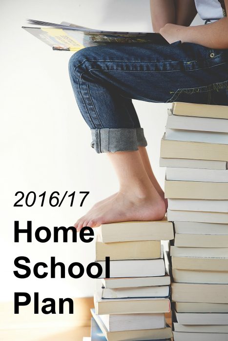 Homeschool Plan 2016/17