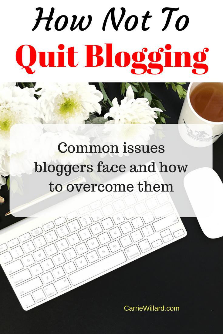 How Not To Quit Blogging
