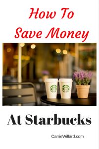 How To Save Money At Starbucks