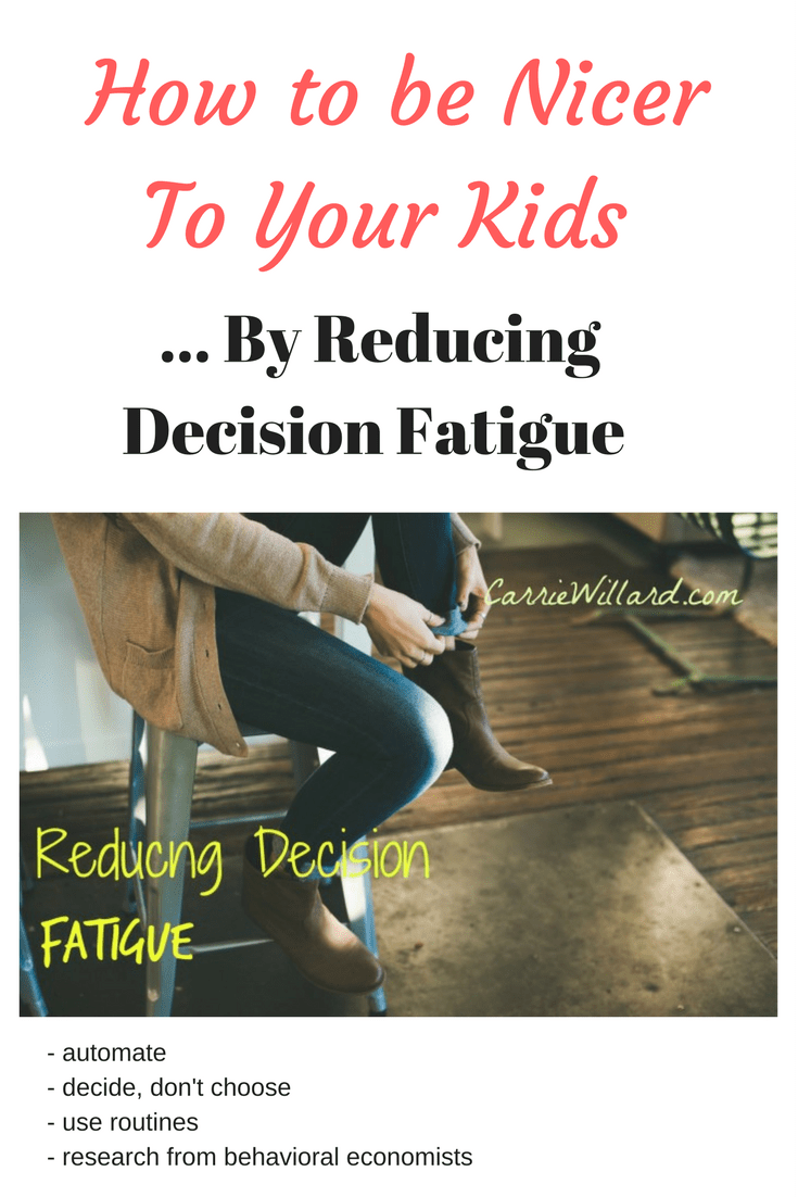 reducing decision fatigue