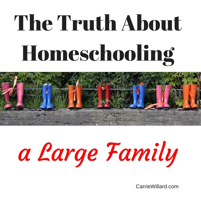 homeschooling a large family