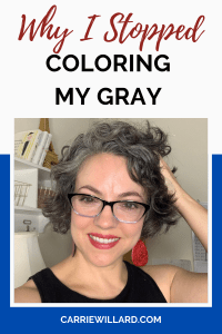 why I stopped coloring my gray