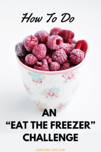 How to do an eat the freezer challenge